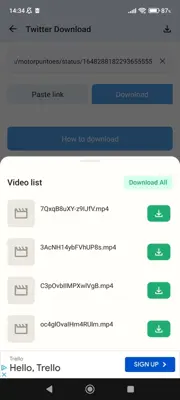 AhaSave Downloader android App screenshot 5